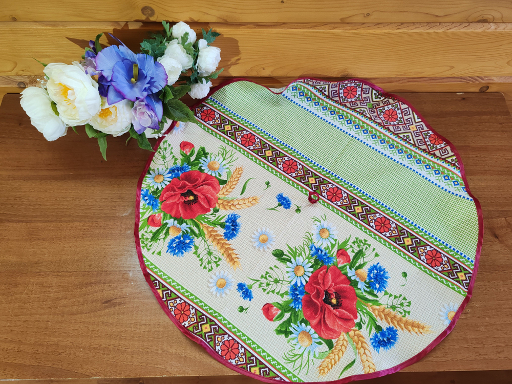 Полотенце кухонное, круглое, 2 шт, вафельное полотно