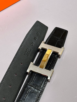 Ремень Hermes из кожи крокодила