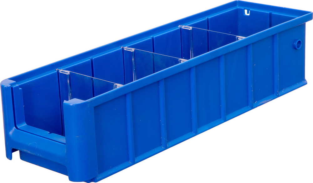 Ящик сплошной 400×117×90 мм, объем 4.21 л., арт.: SK 4109, синий, код: 12372