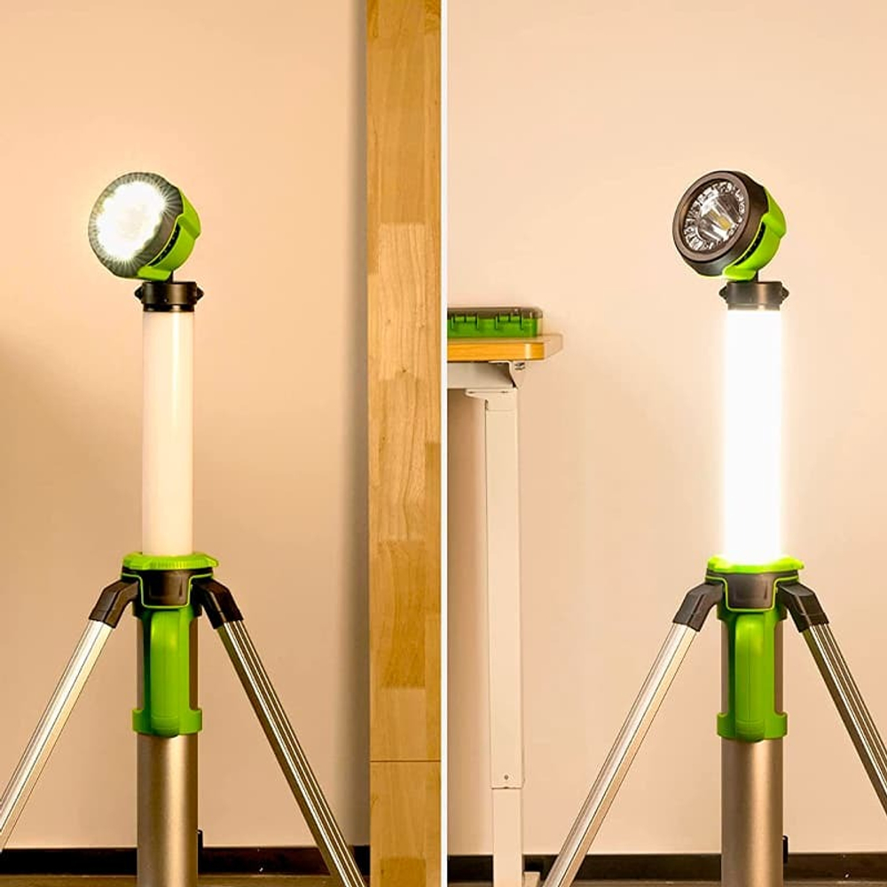 Мачта светодиодная осветительная 2-в-1 аккумуляторная Greenworks, Арт. 3401107, 24V