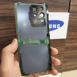 Крышка для Samsung S20 Ultra - задняя стеклянная панель "хорошее качество" (серого цвета)