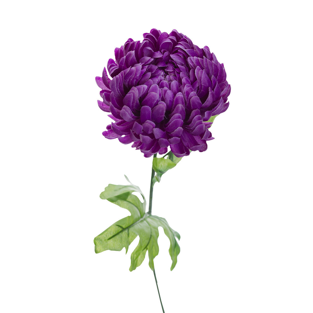 Искусственный цветок xризантема фиолетовая 63см Garda Decor 8J-13GS0002