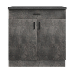Стол разделочный 80 цемент темный (1 ящик), столешница луна