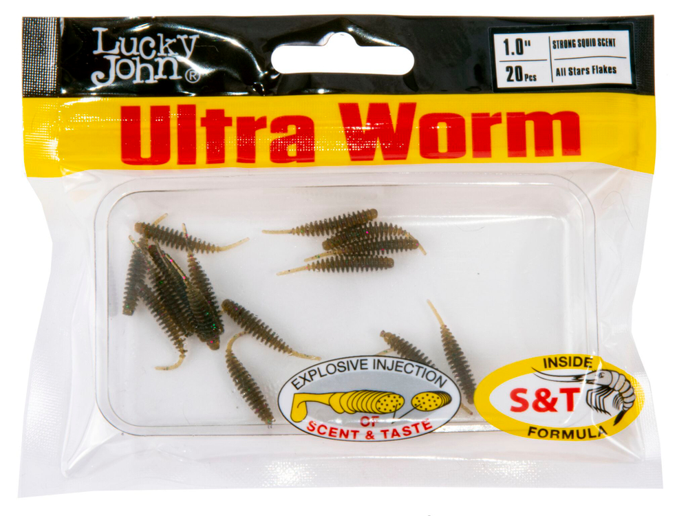 Слаги съедобные LJ Pro Series ULTRAWORM 1,0in (2,54 см), цв. S21, 20 шт.