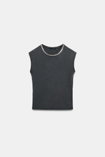 ФУТБОЛКА С ДЕКОРОМ И ЭФФЕКТОМ ПОТЕРТОСТИ — ZARA