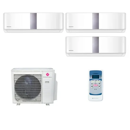 Мультисплит система на 3 комнаты Dantex RK-M09CN x 3 / RK-4M27HM2E-W
