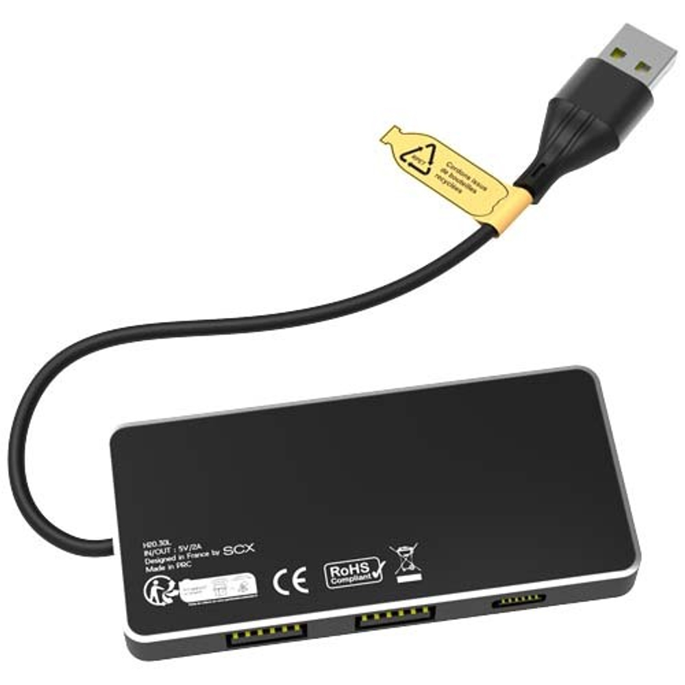 SCX.design H20 USB-концентратор 8-в-1 с двойным входом и 6 портами