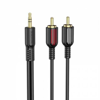 Аудио кабель AUX с 3.5mm на двойной RCA Borofone BL11 1.5m