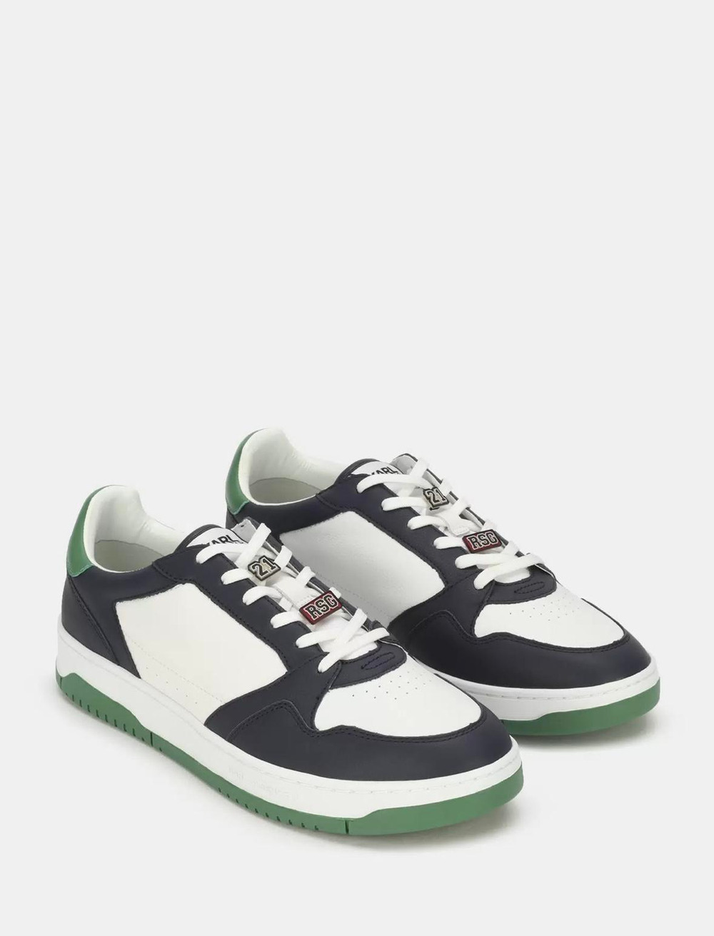 Кроссовки LAGERFELD 855016 белые зеленым