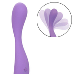 Фиолетовый ультрагибкий вибромассажер Demi (Цвет: фиолетовый)