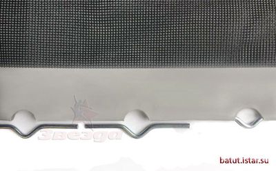 Батутная сетка коммерческая - Нейлон в ПВХ 2.0 - спортивного уровня - 225х225см