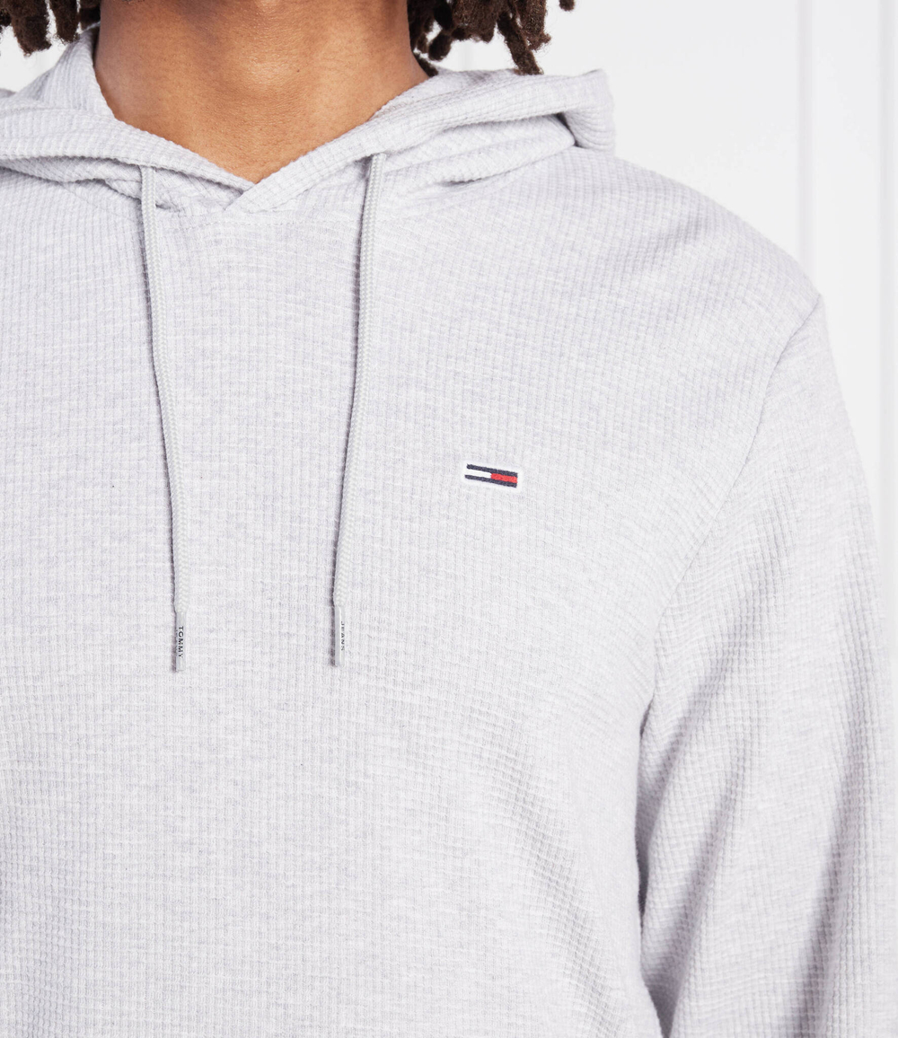 Худи waffle Tommy Jeans - серый(DM0DM15040)