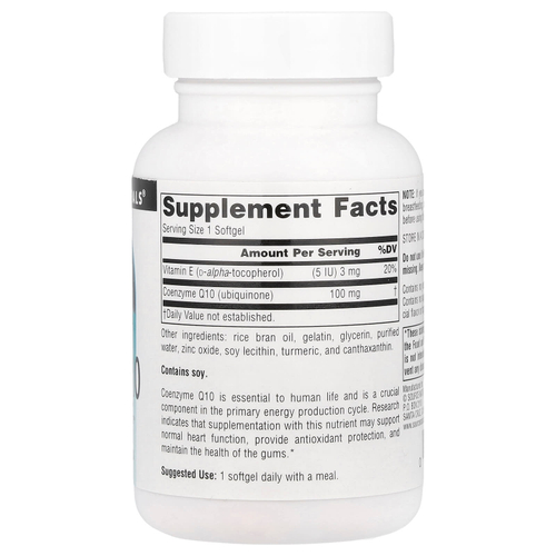 Source Naturals, Коэнзим Q10, 100 мг, 90 мягких таблеток