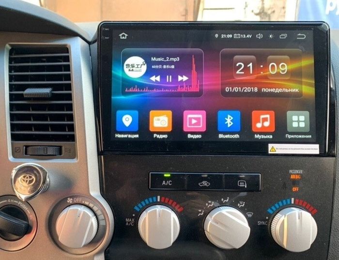 Магнитола для Toyota Tundra XK50 2007-2013, Sequoia XK60 2007-2022 - Kuberg QLed+2K, Android 14, TS105, Быстрейшая, CarPlay, SIM-слот