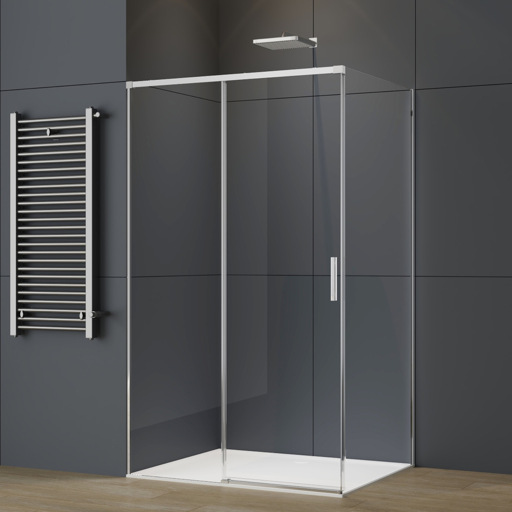 Душевой уголок Vincea Софт 2 (Soft 2) VSR-3SO29010CL, 1000*900, хром, стекло прозрачное