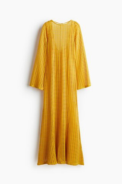 Ажурное макси-платье из джерси - H&M
