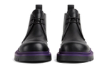 Bottega Veneta Tire Desert Boot Black Purple