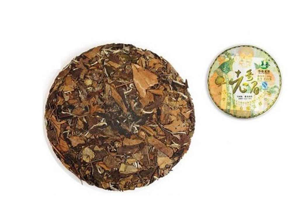 Прессованный белый чай Исповедь монаха (Chen Nian Bai Cha) [2012; Провинция Фуцзянь; Fuding Huaxiang Tea Factory] РЧК