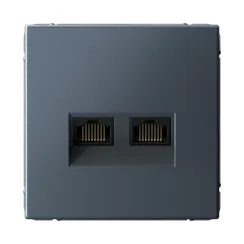 Розетка компьютерная RJ45 + RJ45, кат. Systeme Electric ArtGallery Грифель GAL000788