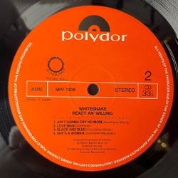 Винтажная виниловая пластинка LP Whitesnake Ready An Willing (Japan 1980) (No Obi) Carry Your Load