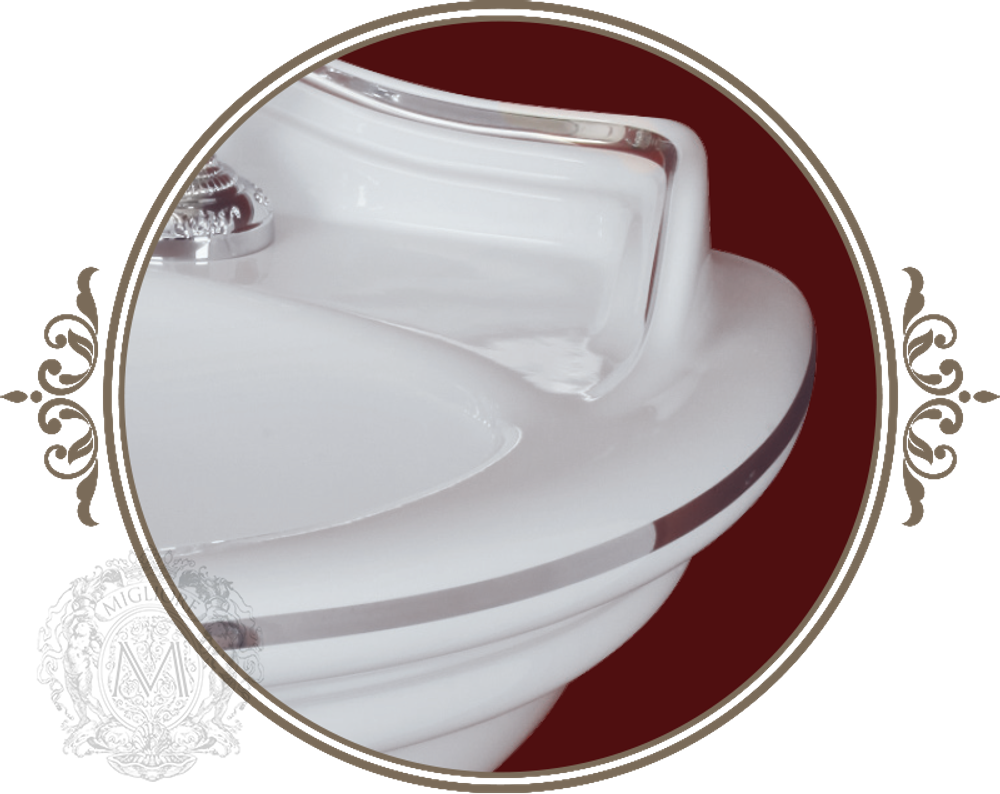 Раковина Migliore Milady 52x40 ML.MLD-25.752.D2.PL, декор хром