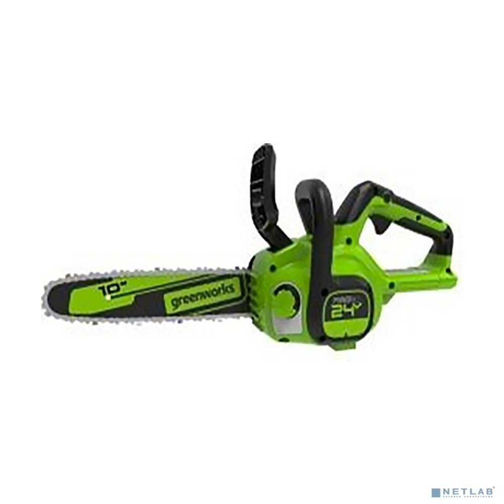 Цепная пила аккумуляторная GREENWORKS G24CS25 24В,25см,3/8-1,1-40 (без АКБ и ЗУ) (2007707)