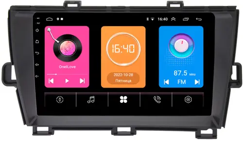 Магнитола для Toyota Prius 30 2009-2015 (левый руль, рамка черная) - GT9-9210 на Android 10