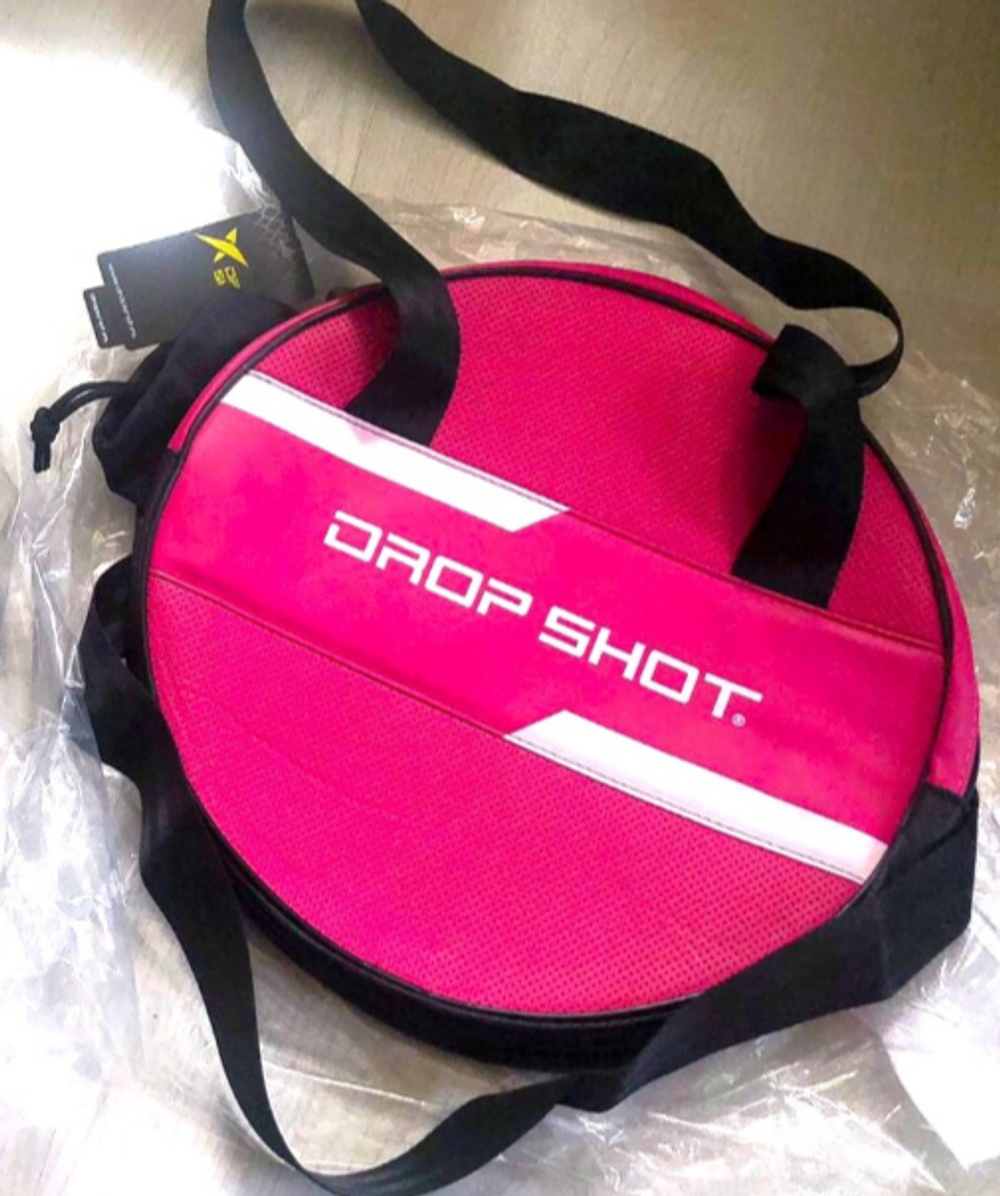 Элегантная сумочка Bassan круглая розовая Drop Shot
