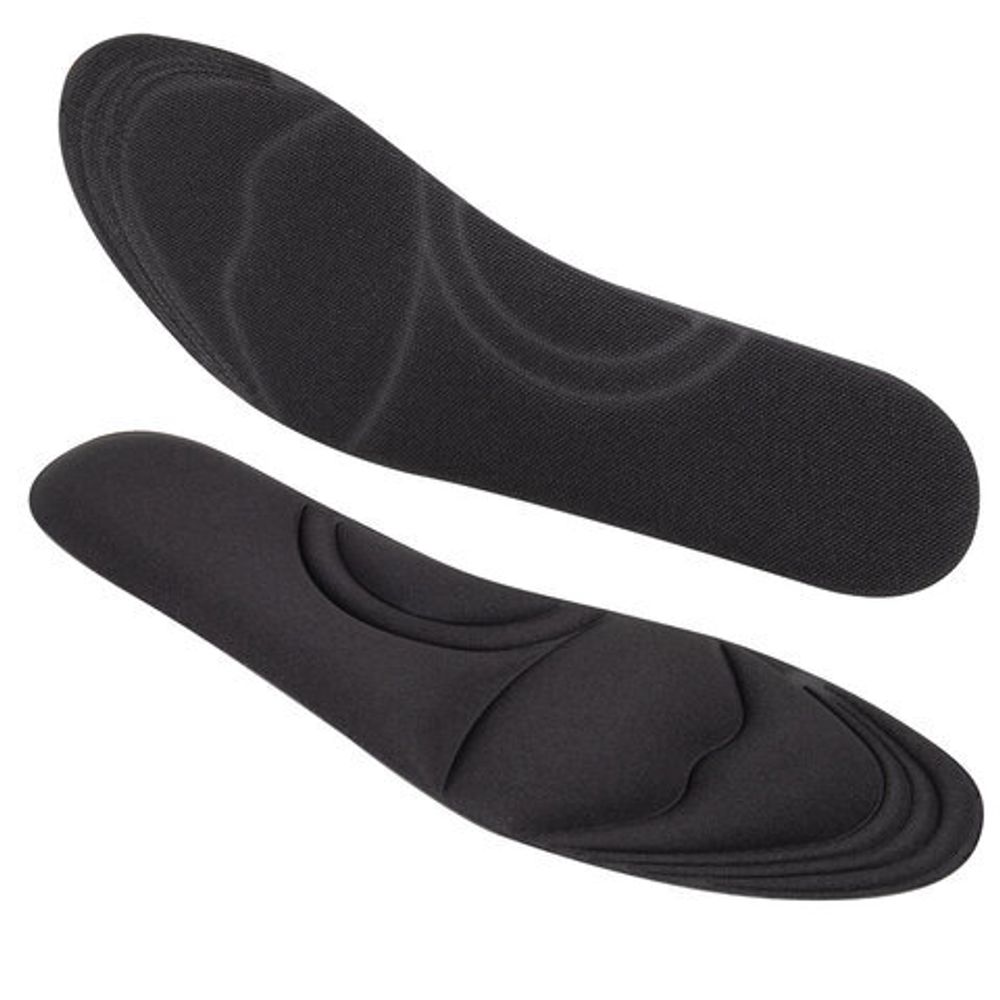 Стельки для обуви с ЭФФЕКТОМ ПАМЯТИ, материал MEMORY FOAM, размер RU 39-44 / EU 40-45, с линиями выреза, SHEGRA (ШЕГРА), 700745