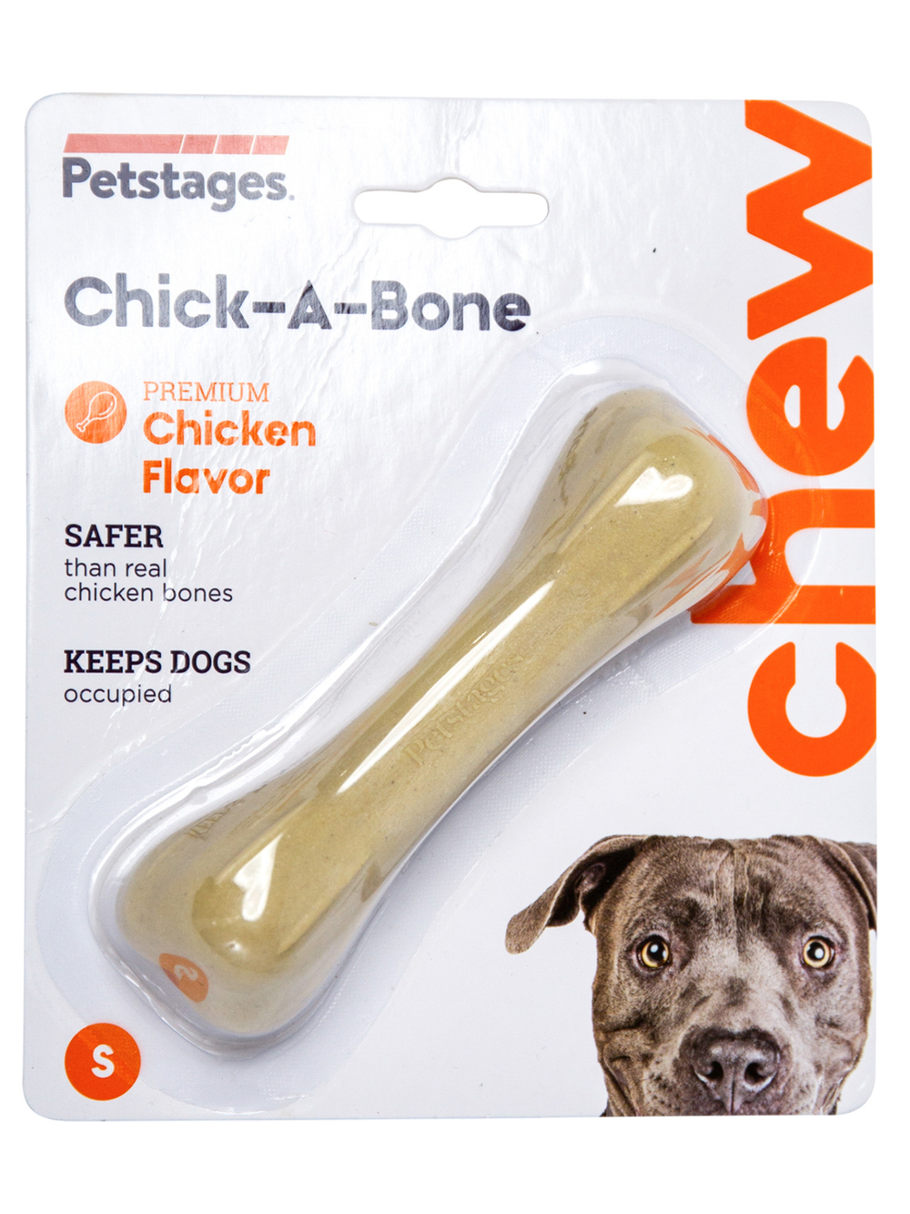 Petstages игрушка для собак Chick-A-Bone косточка с ароматом курицы 11 см малая