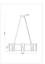 Подвесная люстра ARTE LAMP GRATO A4079LM-8CC, 8хE14