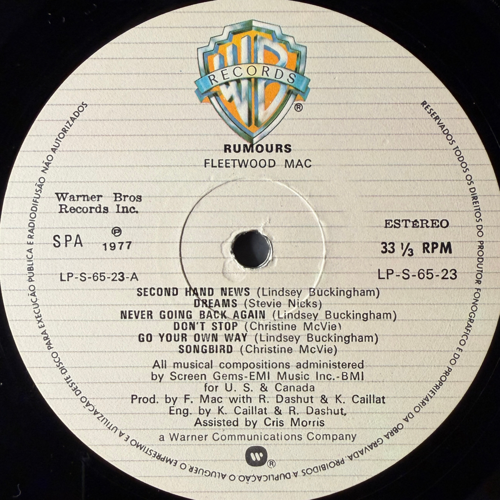 Fleetwood Mac – Rumours (Португалия 1977г.) Т