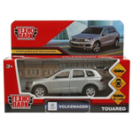 Модель ин. мет. "Volkswagen Touareg" 12см, двери, багаж, сереб , коробка TOUAREG-12-SR (Технопарк)