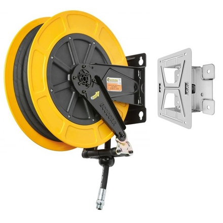 Катушка для раздачи масла 150 бар, шланг 1/2", 10 м, поворотная, из ABS пластика, ECODORA (Италия)