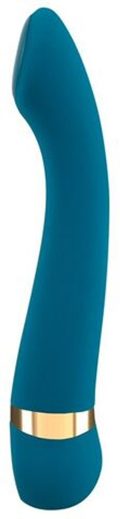 Бирюзовый вибромассажер с температурными режимами Hot n Cold Vibrator - 21,6 см. (Цвет: бирюзовый)