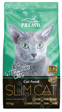 Premil Корм для кошек Slim Cat 0,4кг, блок 40шт.