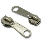Слайдер (замок) для молнии спираль Т10 (10 мм), никель, 0295-0000, 20 шт