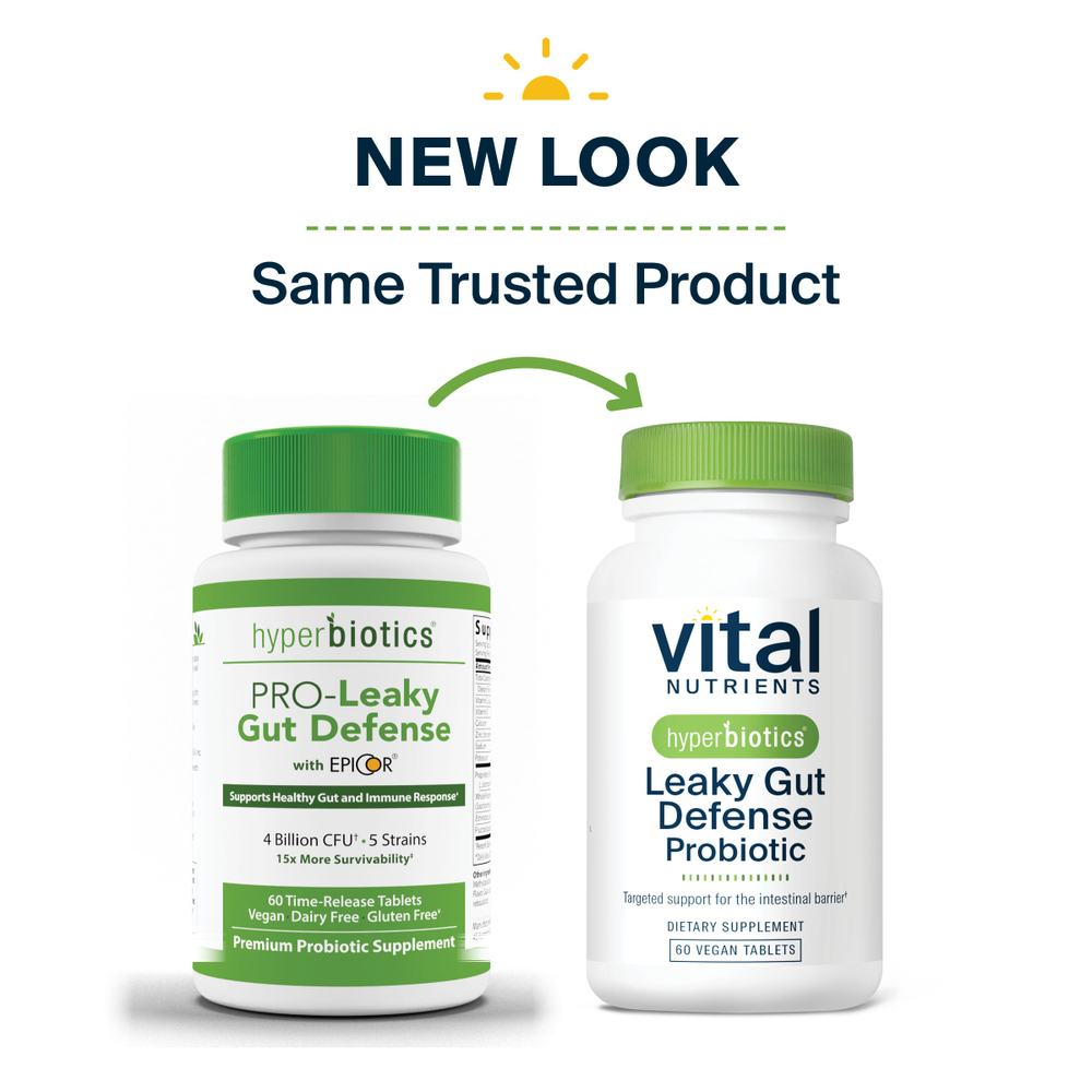 Vital Nutrients, Hyperbiotics®, пробиотик для защиты от воспаленного кишечника, 60 веганских таблеток
