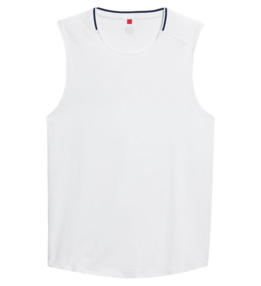Мужская теннисная футболка Wilson Elite Performance - bright white