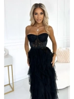 черное макси платье + plus size