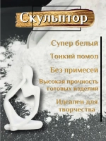 Гипс Г22 скульптурный 20кг, для творчества, белый.