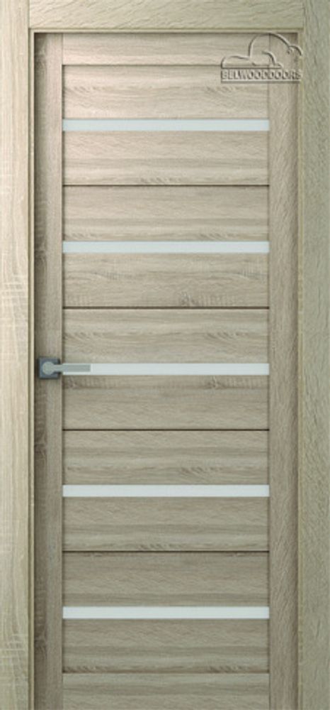 Дверь Модена / Цвет Дуб дорато / Мателюкс бронза / Двери Belwooddoors