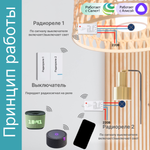 Умный выключатель GRITT Practic SX 2кл. белый комплект: 1 выкл. IP67, 2 радиореле 1000Вт 433 + WiFi с управлением со смартфона, A181202XWWF