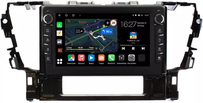 Магнитола для Toyota Alphard 3, Vellfire 2 H30 2015-2023 (менее 10 динамиков) - Canbox 1069 Android 10, Быстрая, CarPlay, 4G SIM-слот