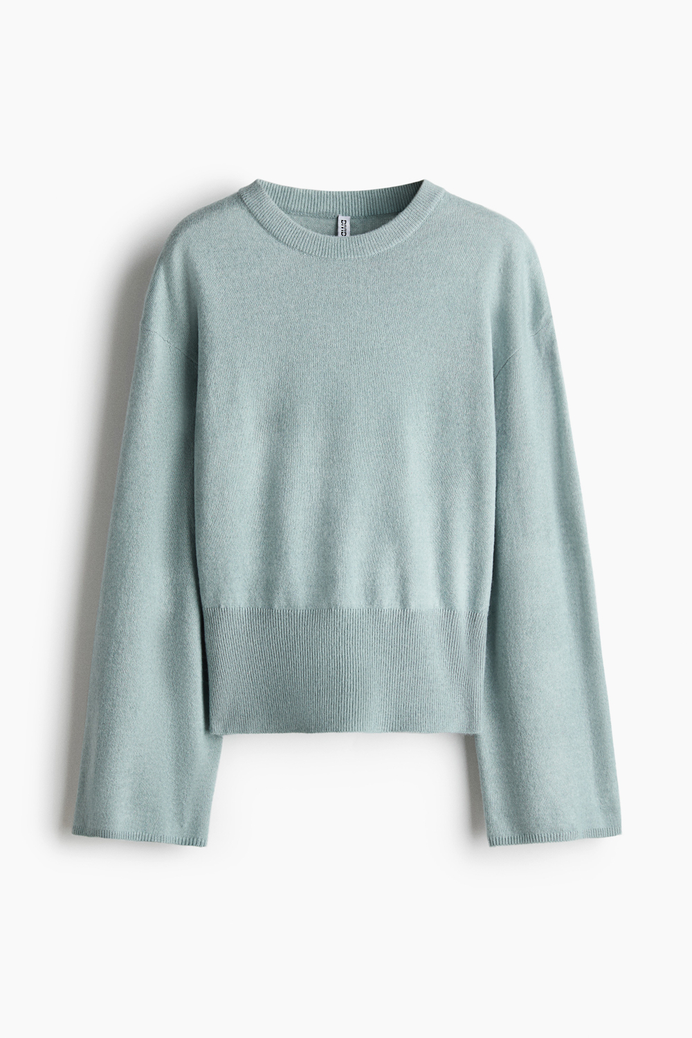 Укороченный джемпер с широким низом в рубчик - H&M