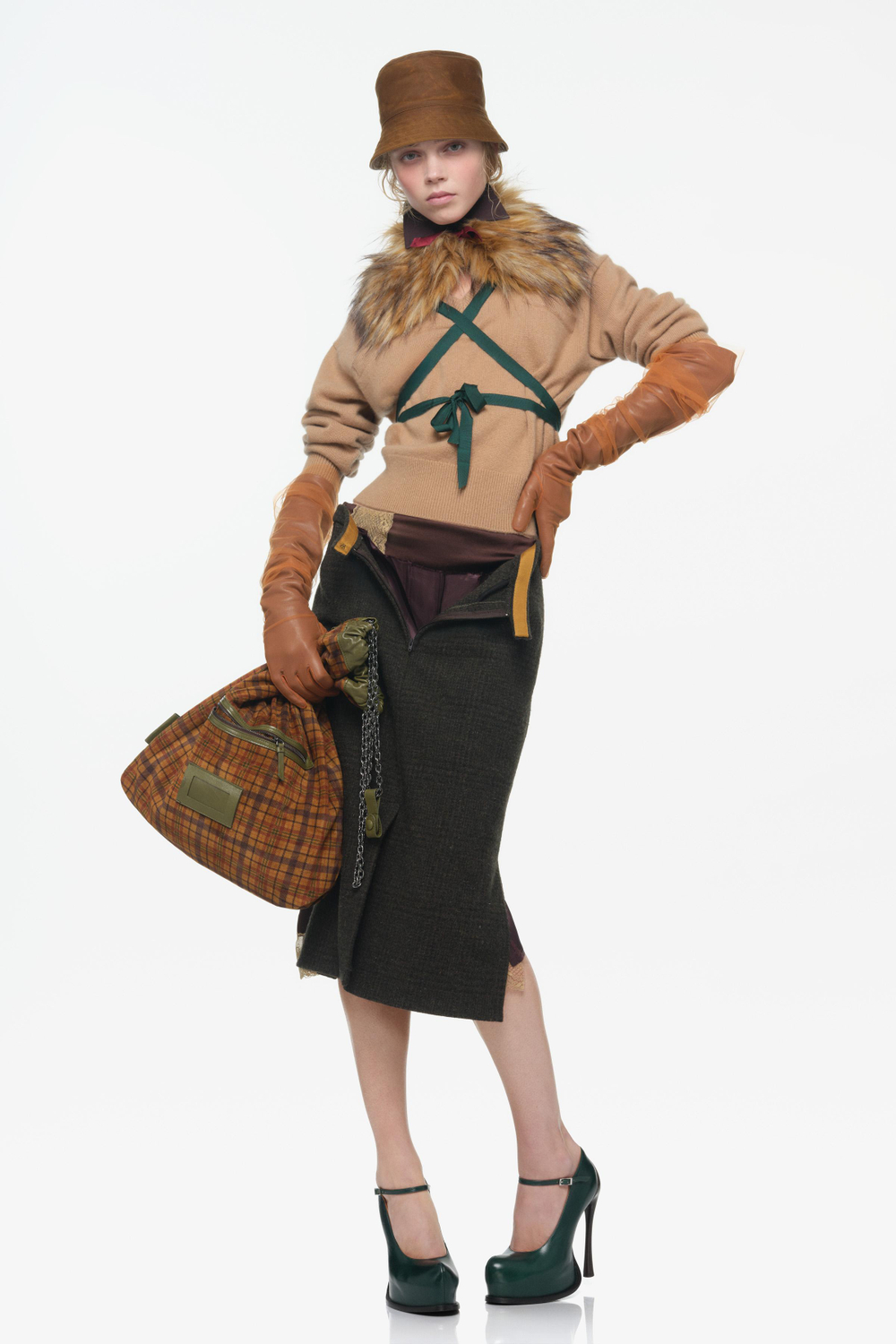 ZARA X JOHN GALLIANO ТУФЛИ НА ПЛАТФОРМЕ, ЗЕЛЕНЫЙ