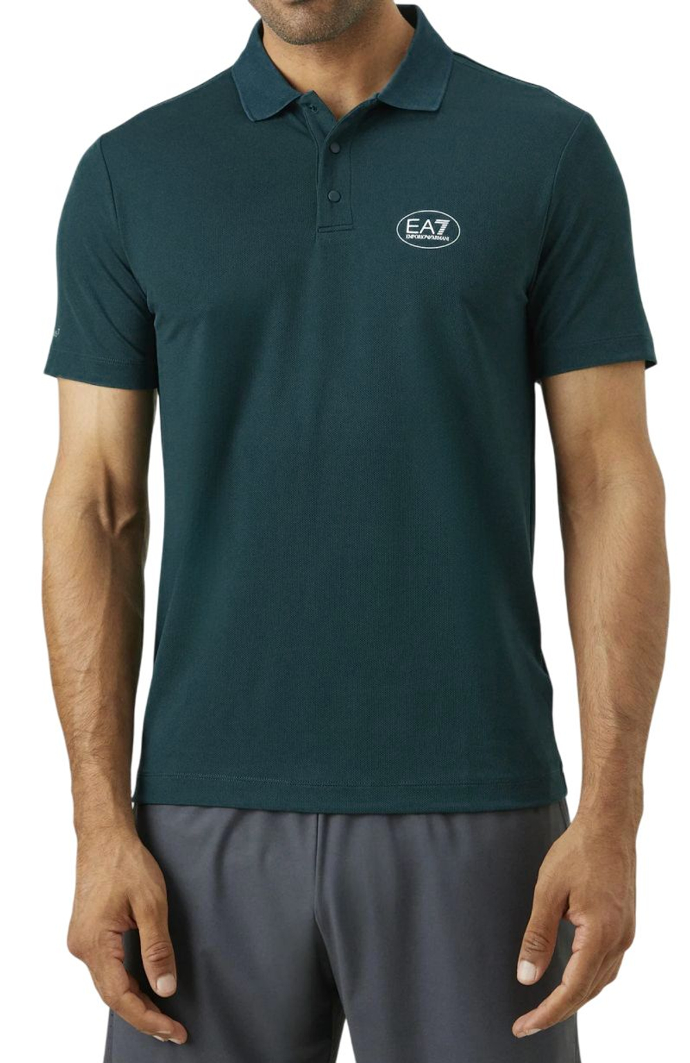 Мужское теннисное поло EA7 Tennis Pro Shirt - ponderosa pine