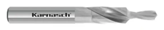 Короткое ступенчатое сверло Karnasch M3 с покрытием TITAN-TEC, 90°, HSS-XE, DIN 1897, арт. 40.2060.030