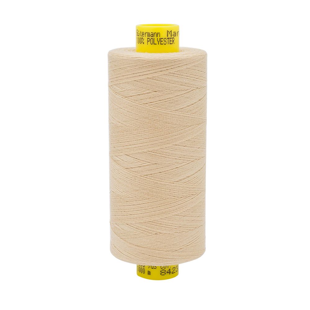 Нитка Gutermann Mara 150 (1000 метров), 1 кат., особо тонкая | 8423 золотисто-бежевый