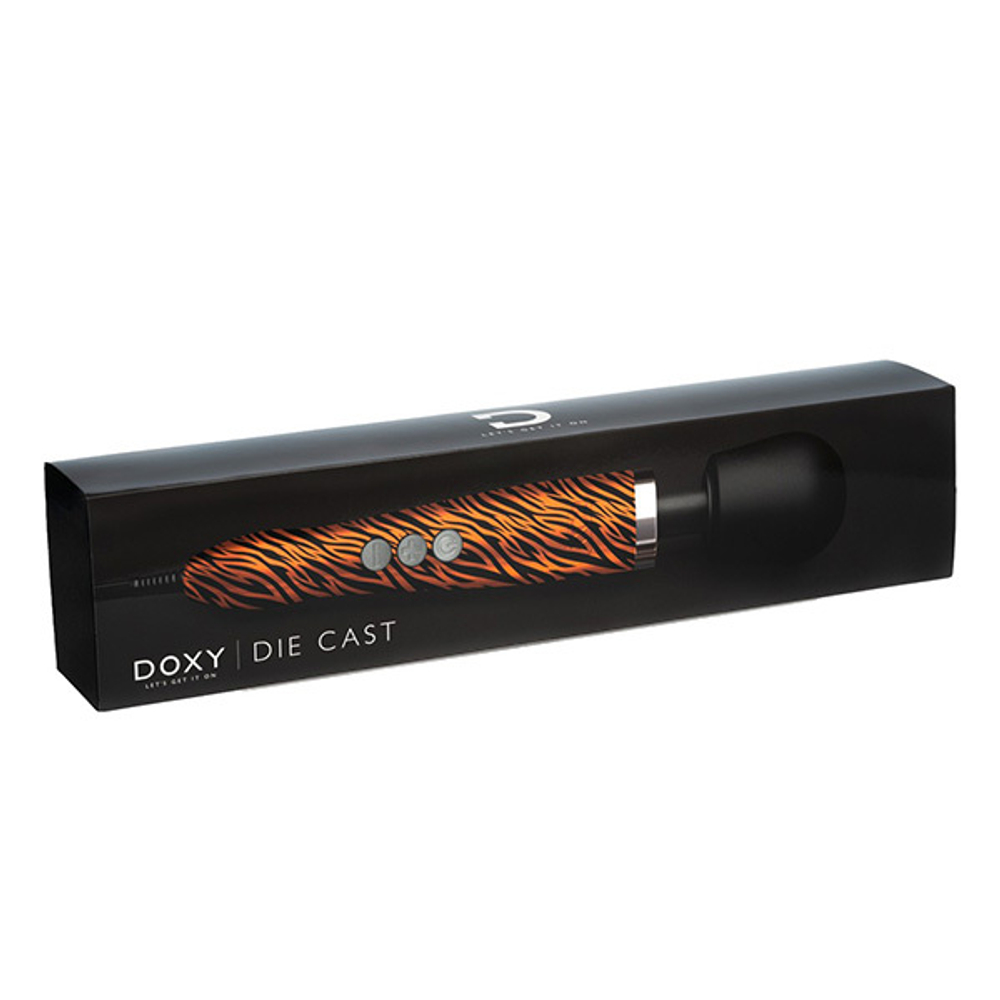 Вибратор-вонд 37см принт Тигр Doxy Die Cast Massage Wand Tiger